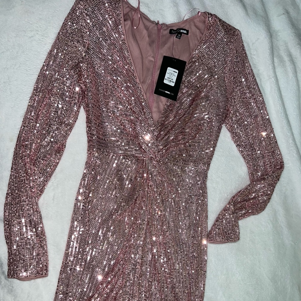 Pink Sequin Dress